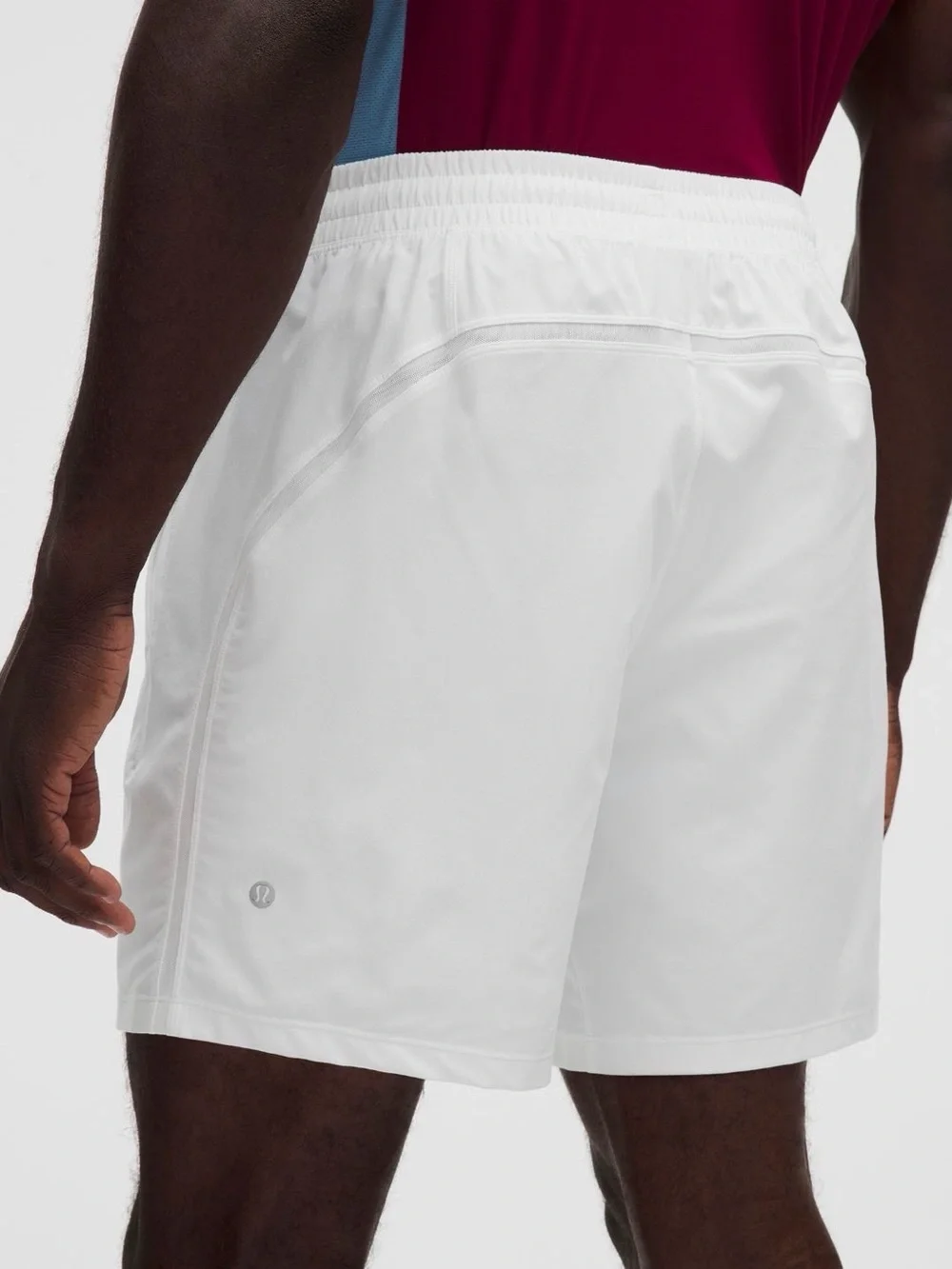lululemon White Men's pace breaker Shorts. Worn only twice. 7 inch. Linerless